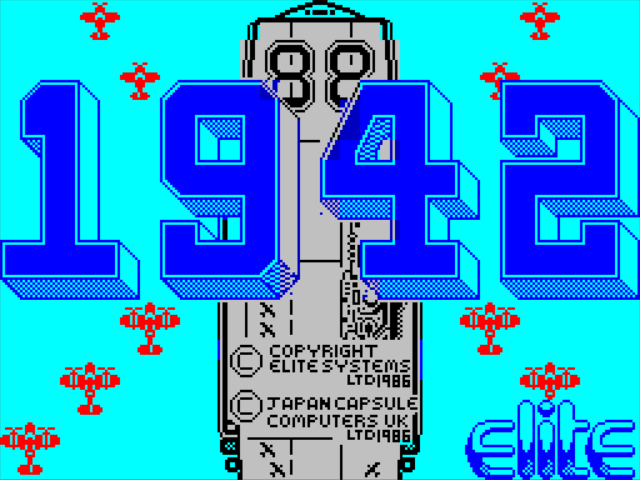 1942 Mission title screen for ZX Spectrum