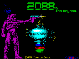 2088 title screen for ZX Spectrum