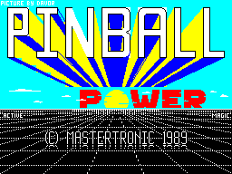 3D Pinball title screen for ZX Spectrum