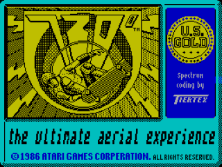 720 Degrees title screen for ZX Spectrum