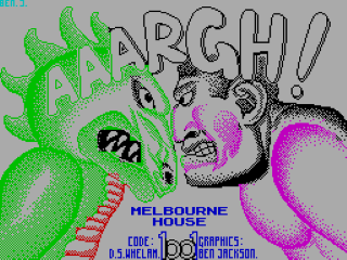 Aaargh! title screen for ZX Spectrum