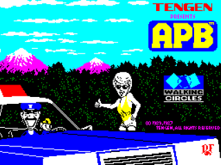 APB title screen for ZX Spectrum