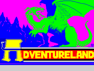 Adventureland title screen for ZX Spectrum
