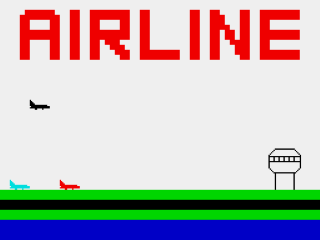 Airline title screen for ZX Spectrum