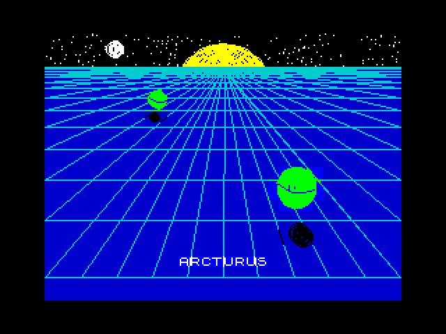 Arcturus title screen for ZX Spectrum