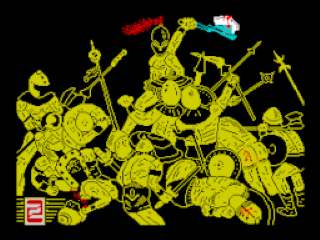 Atrog title screen for ZX Spectrum
