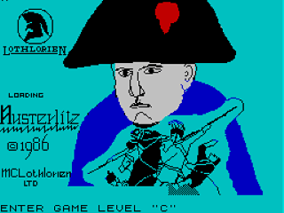 Austerlitz title screen for ZX Spectrum