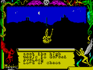Avalon title screen for ZX Spectrum