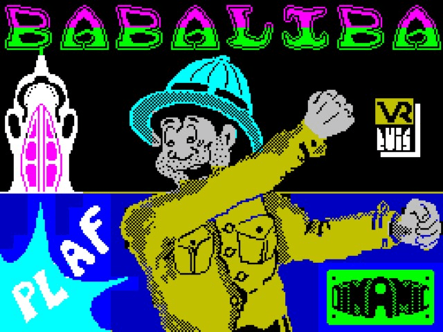 Baba-Liba title screen for ZX Spectrum
