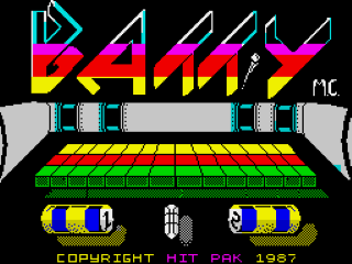 Batty title screen for ZX Spectrum