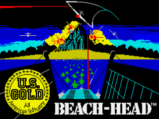 Beach-Head title screen for ZX Spectrum