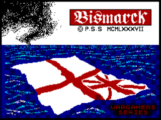 Bismarck title screen for ZX Spectrum