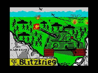Blitzkrieg title screen for ZX Spectrum