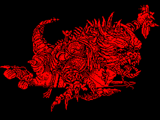 Bloodwych title screen for ZX Spectrum