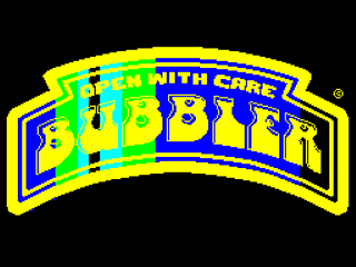 Bubbler title screen for ZX Spectrum