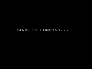 Budokan: The Martial Spirit title screen for ZX Spectrum