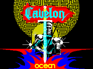 Cavelon title screen for ZX Spectrum