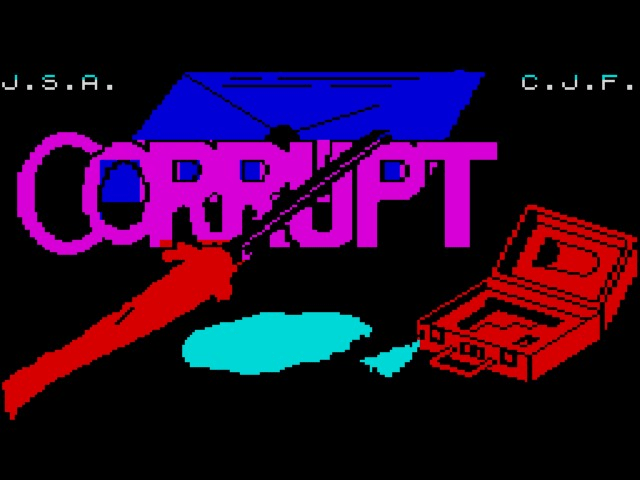 Corrupt title screen for ZX Spectrum