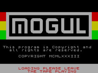 Crash title screen for ZX Spectrum