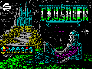 Crusader title screen for ZX Spectrum