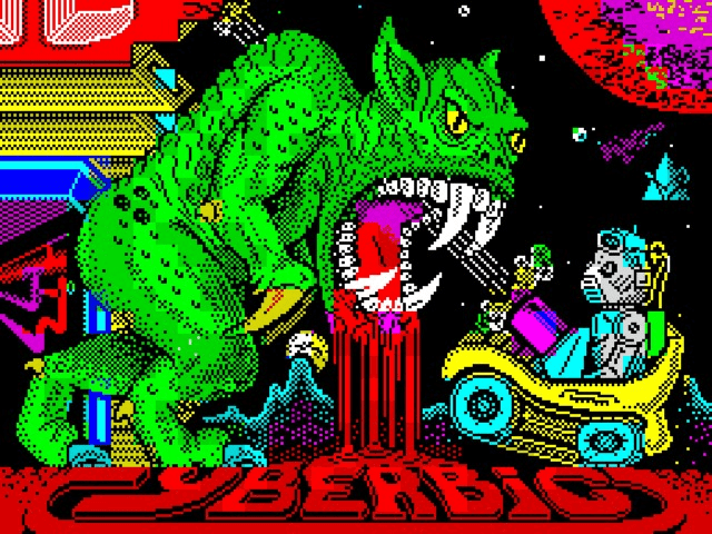 Cyberbig title screen for ZX Spectrum
