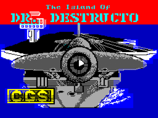 Destructo title screen for ZX Spectrum