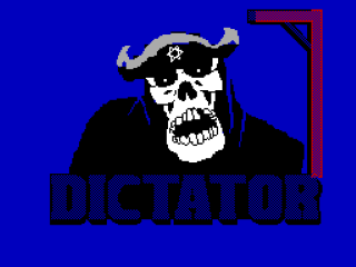 Dictator title screen for ZX Spectrum