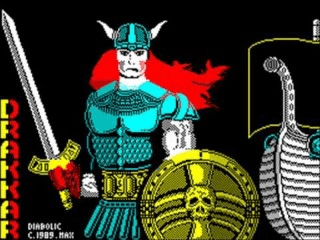 Drakkar title screen for ZX Spectrum