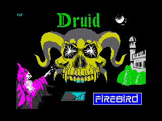 Druid title screen for ZX Spectrum