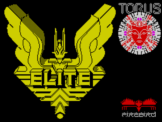 Elite title screen for ZX Spectrum