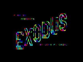 Exodus title screen for ZX Spectrum