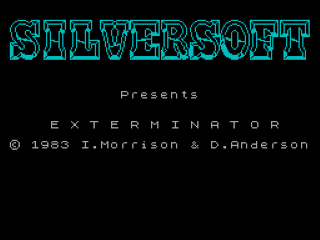 Exterminator title screen for ZX Spectrum