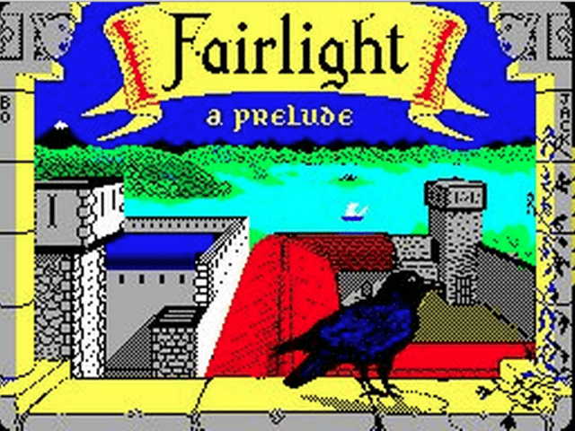 Fairlight & Fairlight 128 title screen for ZX Spectrum