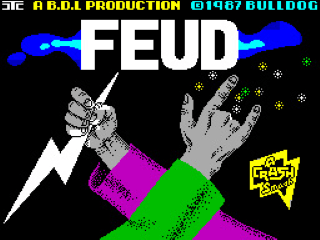 Feudal Overlord title screen for ZX Spectrum