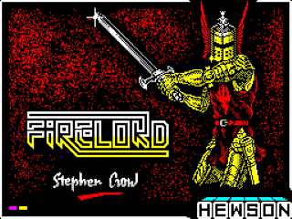 Firelord & Uridium title screen for ZX Spectrum