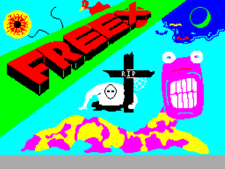 Freex title screen for ZX Spectrum