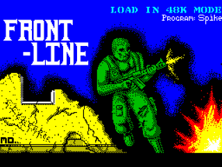 Frontline title screen for ZX Spectrum
