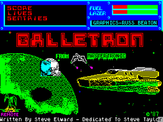 Galletron title screen for ZX Spectrum