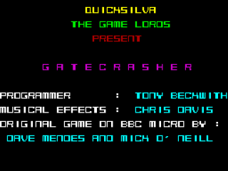 Crash title screen for ZX Spectrum