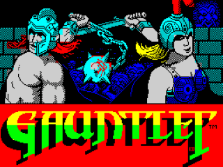Gauntlet title screen for ZX Spectrum