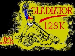 Gladiator title screen for ZX Spectrum