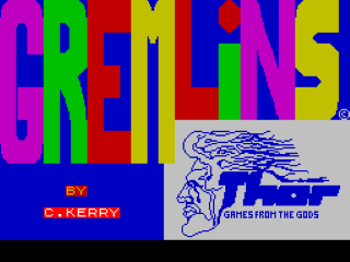 Gremlins title screen for ZX Spectrum