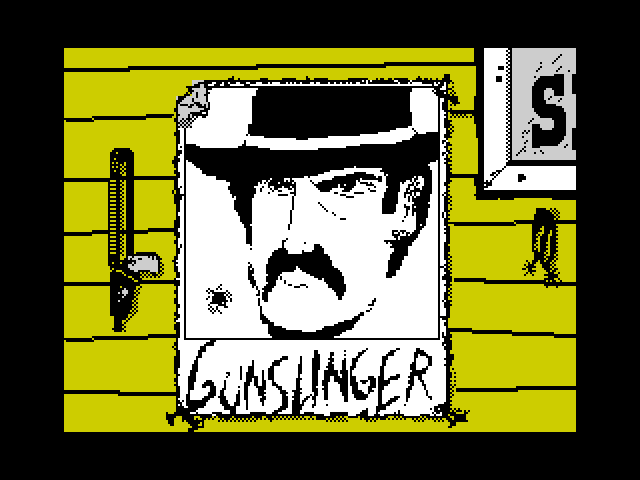 Gunslinger title screen for ZX Spectrum