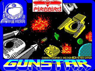 Gunstar title screen for ZX Spectrum