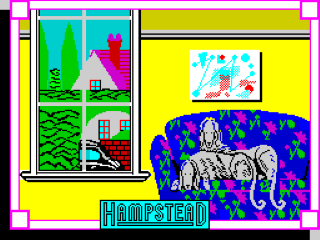 Hampstead title screen for ZX Spectrum