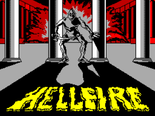 Hellfire title screen for ZX Spectrum
