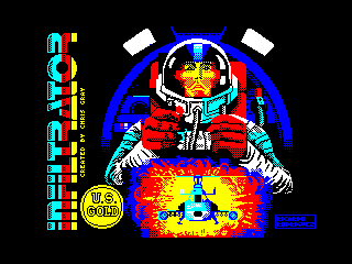 Infiltrator title screen for ZX Spectrum
