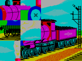 Jigsaw title screen for ZX Spectrum
