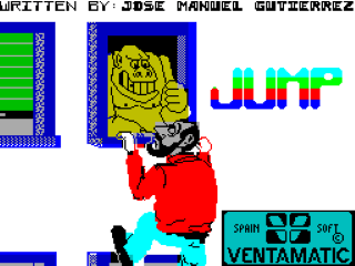 Jump title screen for ZX Spectrum