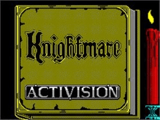 Knightmare title screen for ZX Spectrum